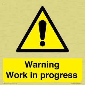 Warning Work in progress